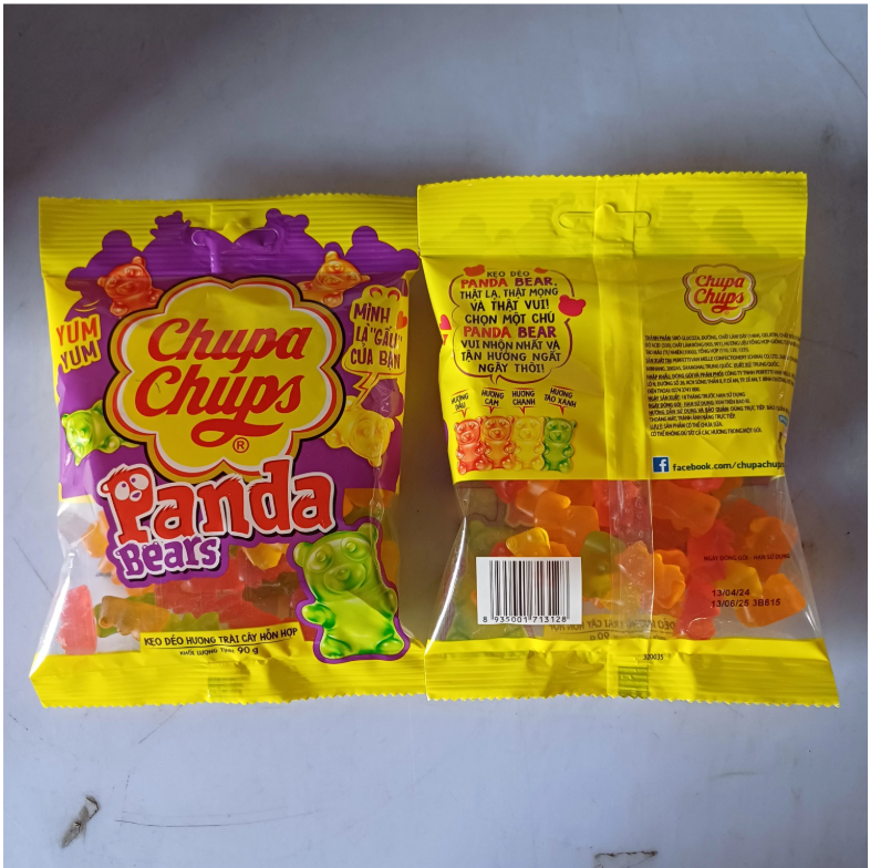 Chupa Chups Jelly Panda Bear 90g x 30 Bags